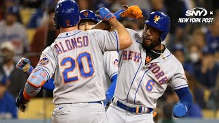 Mets Pete Alonso Jeff McNeil Edwin Diaz Starling Marte 2022 MLB AllStars  New York Post Sports [upl. by Egroj]