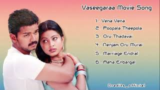 Tamil Vaseegara Audio Songs Vijay Sneha Sa rajkumar [upl. by Oiluarb857]