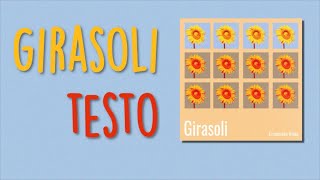 Girasoli TESTO  Emanuele Aloia [upl. by Loralee]