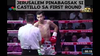 Jerusalem Vs Castillo 1st Round Knockdown [upl. by Ailehs]