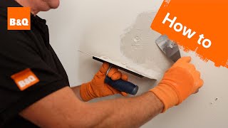 How to patch plaster a wall [upl. by Ysied808]