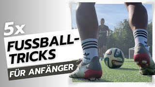 Lerne 5 Fußball Tricks für Anfänger auf engem Raum I Gewinne jede Eins gegen Eins Situation [upl. by Niels]