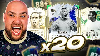 I Opened 20x WINTER WILDCARDS OR TOTY ICON PLAYER PICKS [upl. by Latia]