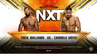 Trick Williams VS Carmelo Hayes  NXT  WWE 2K23 [upl. by Aneetsirk815]