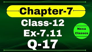 Class 12 Ex 711 Q17 Math  Chapter7 Class12 Math  Integration  Ex 711 Q17 Class 12 Math [upl. by Red]