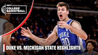 Duke Blue Devils vs Michigan State Spartans  Full Game Highlights [upl. by Yorick]