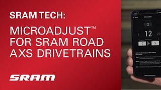 MicroAdjust™️ for SRAM Road AXS Drivetrains [upl. by Yelha]