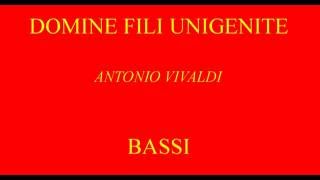 Vivaldi  Gloria Rv 589 07 Domine Fili unigenite BASSI [upl. by Haizek]