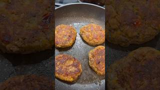 Vegan ranch  chickpea burgers 🍔 foodie recipe vegan food veganized easyrecipe cooking [upl. by Elora]