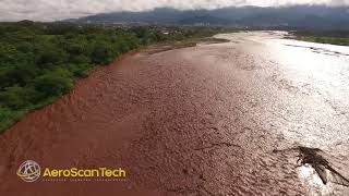 Creciente Rio Guatiquía Villavicencio Meta Drone  AeroScanTech [upl. by Odlabso]