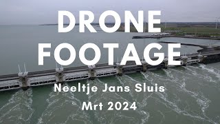 Drone Footage  Neeltje Jans Sluis  DJI [upl. by Deden232]