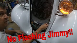 Make Your LED Lights Flash  Fitting a Street Rod Hood diy custom [upl. by Potter]