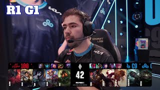 100 vs C9  Game 1  Round 1 S14 LCS Spring 2024 Playoffs  100 Thieves vs Cloud 9 G1 full [upl. by Anat293]