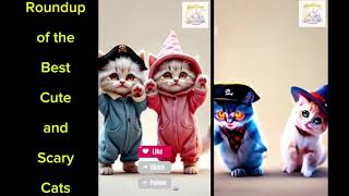 Roundup of the best Cute and Scary CATS shorts trending viralvideo youtubeshorts funny comedy [upl. by Ruy715]