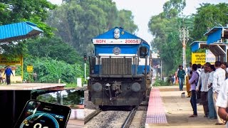 WDP4 20054 sounds and high speed run bw YPR and Tumkur [upl. by Trembly]