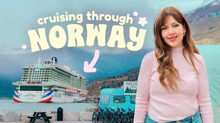 Our first experience of a Cruise Port day in the stunning Norwegian Fjords 🛳️ Iona PampO Cruise Vlogs [upl. by Athallia]