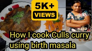 How I cook culls curry using birth masala served with fresh mealie meal roti and salad 06072024 [upl. by Amsed]