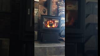 Regency F3500 burning away heating our showroom today [upl. by Kristin]