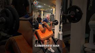 cambered bar gym motivation gymshorts gymworkout [upl. by Nirtiak]