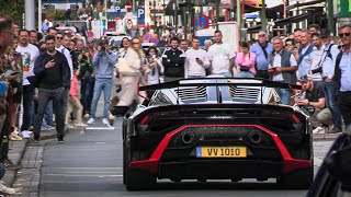 BEST OF Zoute Grand Prix Knokke 2023  SUPERCAR CHAOS 4k Lamborghini  Porsche Ferrari [upl. by Eamaj640]