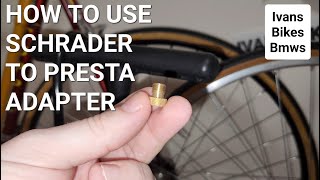 How To Use PRESTA to SCHRADER Valve Adapter  4K [upl. by Jason156]