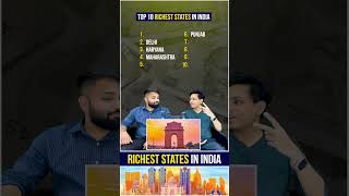 Top 10 Richest States in India  Richest and Poorest States in India  biggboss salmankhan mumbai [upl. by Gader170]