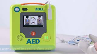 ZOLL AED 3® device Basic Training Video AHA English [upl. by Halfon]