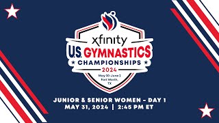 2024 Xfinity US Gymnastics Championships  Junior amp Senior Women  Day 1 [upl. by Retsehc686]