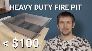 DIY Fire Pit under 100  No Tools  No Welding  Steel Heavy Duty [upl. by Panter]