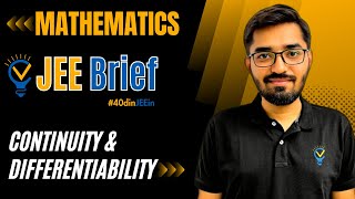 JEE Brief Continuity ampDifferentiability Class 12 JEE One Shot Mathematics  JEE Main and Advanced [upl. by Elram309]