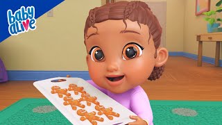 Baking Christmas Cookies 👶🍪 Baby Alive Official Channel Family Kids Cartoons [upl. by Zebaj126]