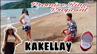 Promise ring💍 proposal to my Girlfriend❤ with the help of KAKELLAYS [upl. by Lyj]