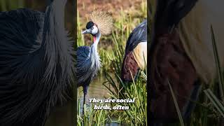 Crowned Crane The Elegant Bird You Need to Know About crownedcrane wildlife africananimals [upl. by Aseral768]