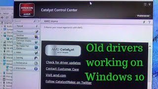 How to install a legacy ATI AMD Radeon driver on Windows 10 [upl. by Rotow]