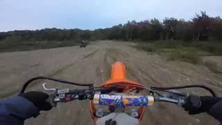 2001 ktm 250 exc ride 2  fall 2015 [upl. by Llertnom]