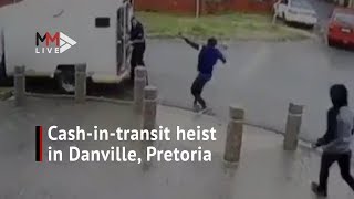 Cashintransit van robbed by gunmen in Pretoria [upl. by Thelma]