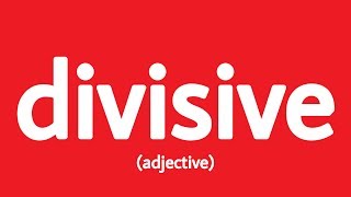 How to pronounce divisive Definition  Example sentences [upl. by Reeba905]