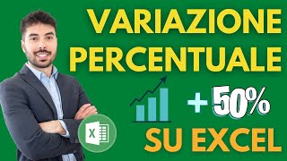 EXCEL PER PRINCIPIANTI  Calcolare incremento percentuale [upl. by Buonomo]