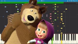 IMPOSSIBLE REMIX  Masha And The Bear Theme  Маша и Медведь  Piano Cover [upl. by Shaughnessy418]