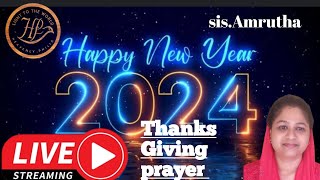 Thanks Giving worship live sister Amrutha  Christian song Malayalam [upl. by Drucy]