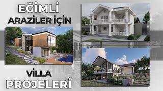 EĞİMLİ ARAZİLER İÇİN TASARLADIĞIMIZ MÜKEMMEL DUBLEKS VİLLA PROJELERİ [upl. by Tessi992]