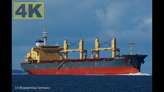 NORDIC INCHEON  Shipspotting Germany 🇩🇪 IMO 9649873  River Elbe near City Otterndorf  4K VIDEO [upl. by Nair784]