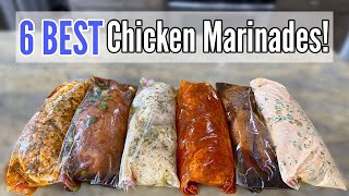 6 TASTY CHICKEN MARINADES  Quick amp EASY Chicken Dinner Recipes amp Freezer Meals  Julia Pacheco [upl. by Larimore855]