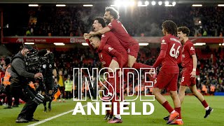 Inside Anfield Liverpool 70 Manchester United  UNSEEN FOOTAGE from recordbreaking evening [upl. by Stickney]