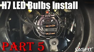 How to install standard H7 LED headlight bulbs [upl. by Aitan]