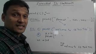 Formatted Input and Output Statements in C  printf and scanf functions in c language  in telugu [upl. by Hctim]