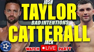 TAYLOR vs CATTERALL LIVE Stream Full Fight Watch Party and Commentary [upl. by Annaig]