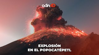 Impresionante explosión del Popocatépetl [upl. by Trici]