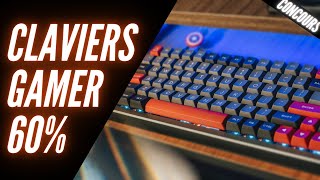 MEILLEURS CLAVIERS GAMER 60  🎁CONCOURS [upl. by Llertrac809]