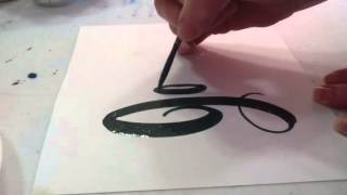 How to Hand Letter with Enamel Paint for Outdoor Signs [upl. by Merriott764]